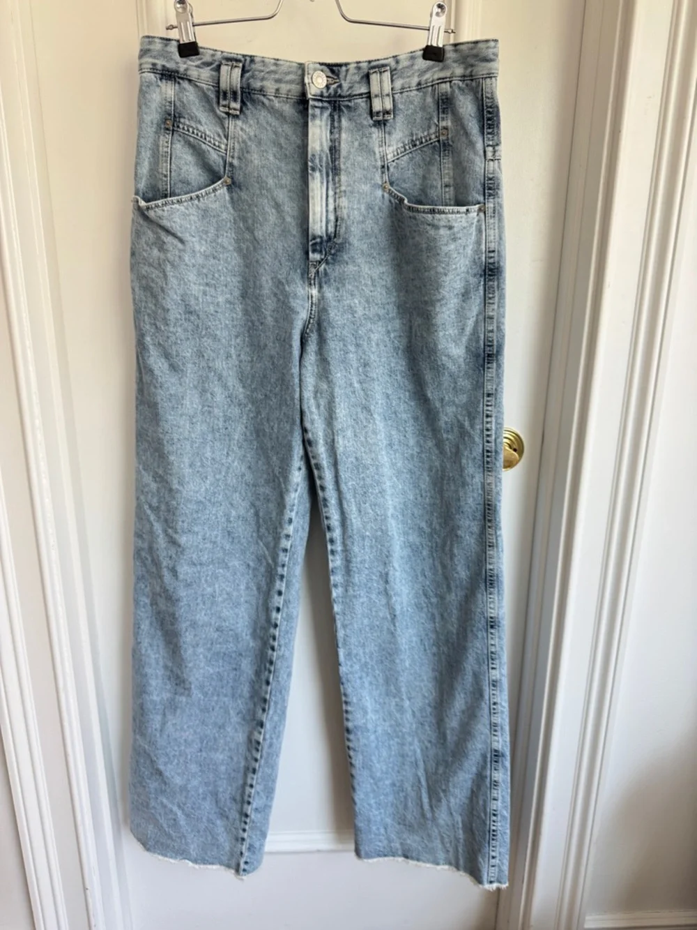 ISABEL MARANT Dilesqui High-Rise Wide-Leg Jeans Size FR 40 - Picture 5 of 11